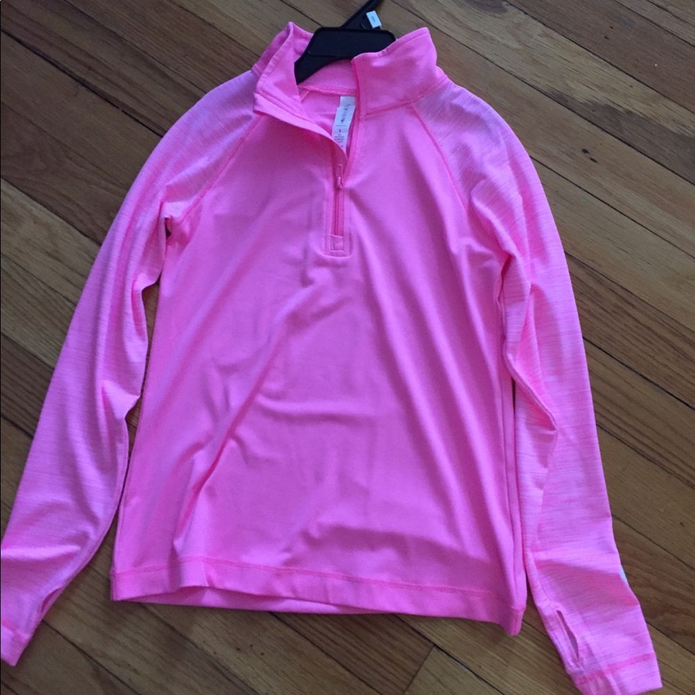 Girls - pink top with zipper